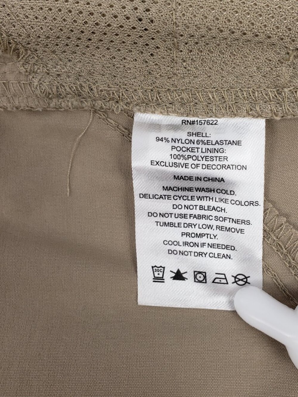 Eddie Bauer 6 Tan Shorts Womens Stretch Zip Pocket - Picture 8 of 12